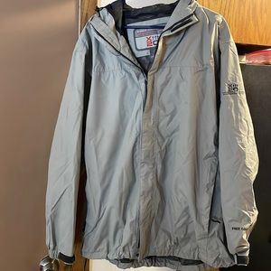 Zip up rain jacket